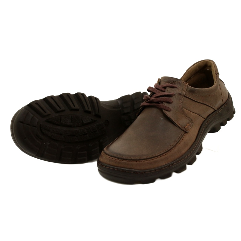 KOMODO Nahkaiset miesten kengät 853 ruskeat 4