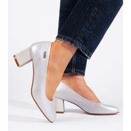 Sergio Leonen hopeiset naisten korkokengät hopea 2