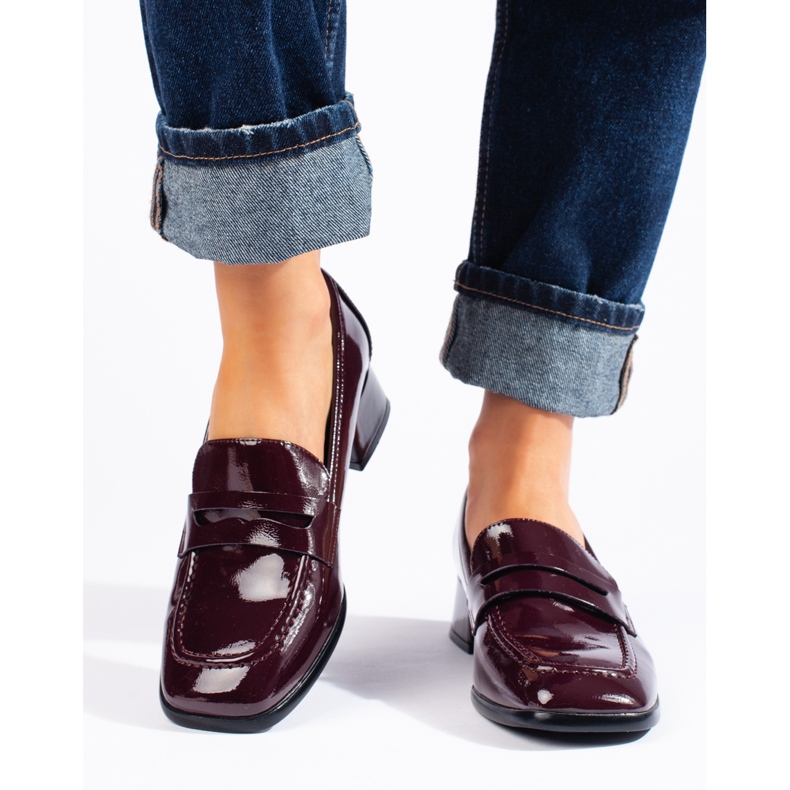 Sergio Leonen viininpunaiset patentoidut loaferit punainen 2