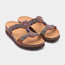 Scholl uudet Bogota Wedge F26607-1011 varvastossut ruskea 2
