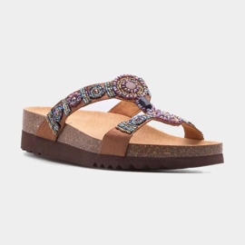 Scholl uudet Bogota Wedge F26607-1011 varvastossut ruskea 4