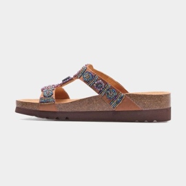 Scholl uudet Bogota Wedge F26607-1011 varvastossut ruskea 5