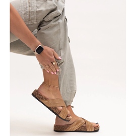 Tossut, joissa Ribera kiiltävä korkkipohja ruskea 1