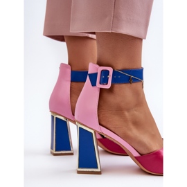 Naisten tyylikkäät korkokengät, vaaleanpunainen Rosazara 1