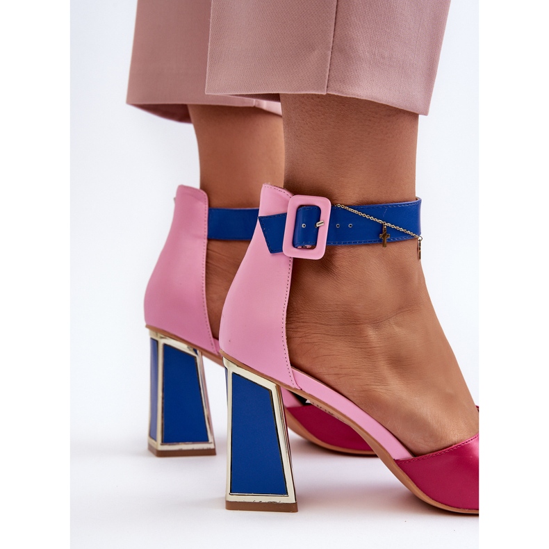 Naisten tyylikkäät korkokengät, vaaleanpunainen Rosazara 1