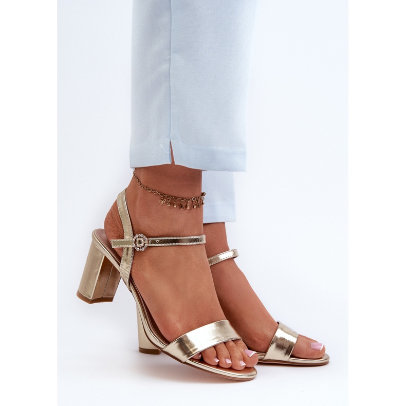 Golden Glindra korkokengät sandaalit kultainen 2