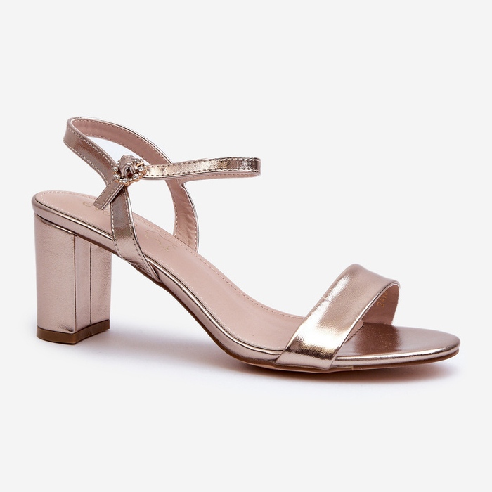 Champagne Glindra korkeakorkoiset sandaalit kultainen 1