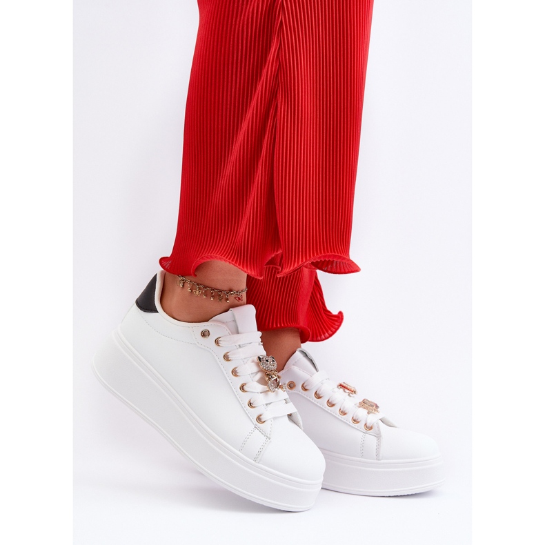 Naisten lenkkarit nallella, valkoinen Moanda 2