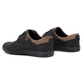 Polbut Miesten nahkakengät 402 kesämusta ruskealla 5