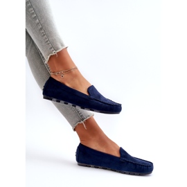 Evento Naisten mokkanahkaiset mokkasiinit laivastonsininen Ranica 6