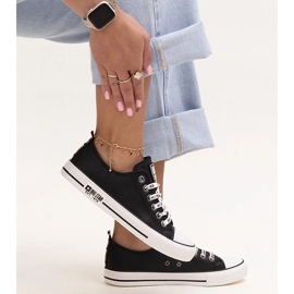 Mustat eko-nahkaiset lenkkarit Big Star KK274096 1