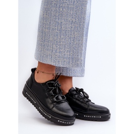 Naisten nahkakengät alustalla S.Barski LR769A Musta 2