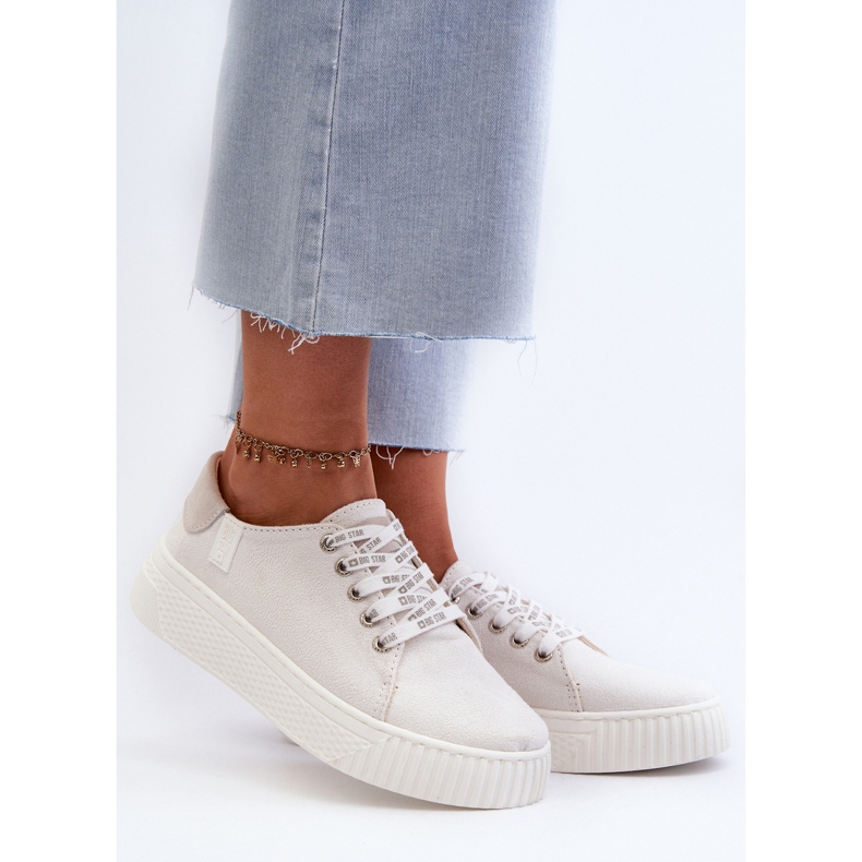 Naisten lenkkarit Memory Foam System Big Star NN276001 valkoinen 2