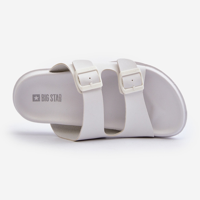 Vaaleat miesten varvastossut soljilla Big Star NN174594 Valkoinen 1