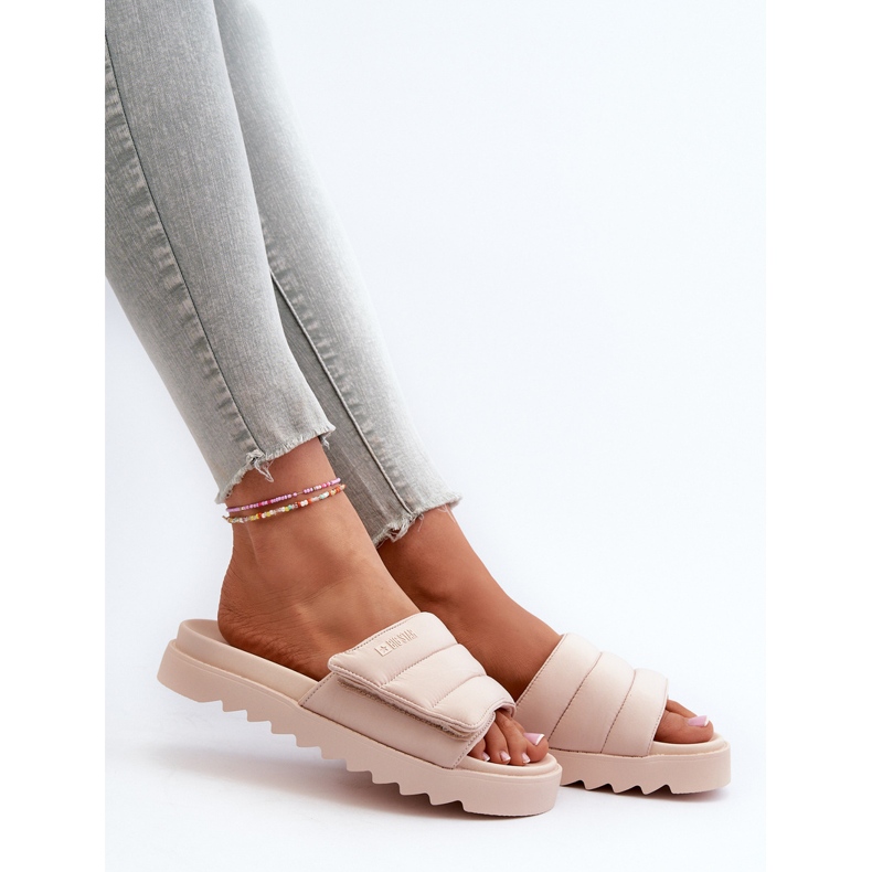 Naisten varvastossut Big Star NN274773 beige 1