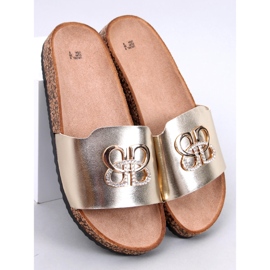 Ibanei LT.GOLD korkkitossut strassikivillä kultainen 1