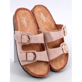 Scholki Byrd Khaki korkkitossut beige 1