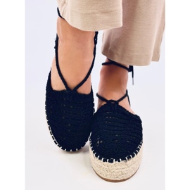 Yaweh Black naisten pitsiset espadrillit musta 1