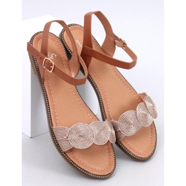 Tavani Champagne litteät sandaalit ruskea 1