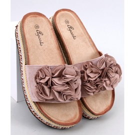 Raven Beige -varvastossut paksulla, värikkäällä pohjalla 1