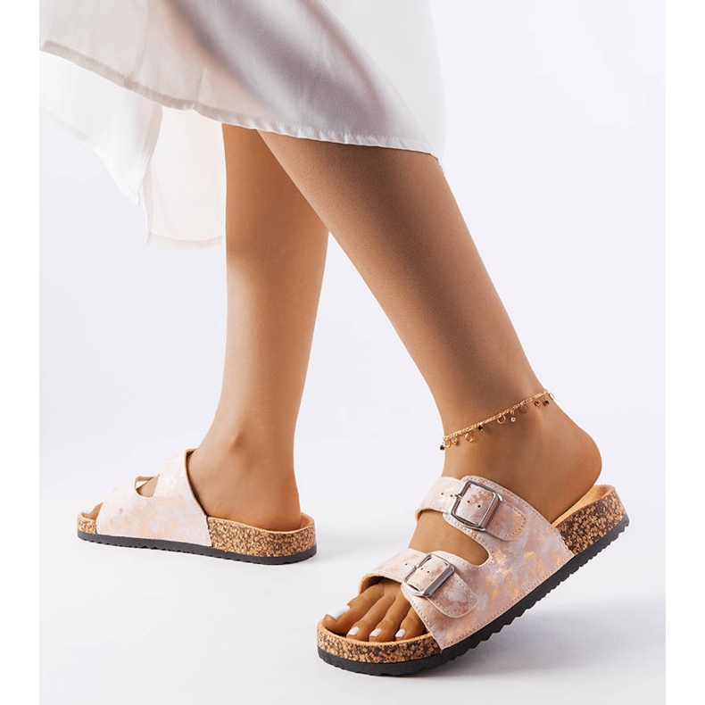 Vaaleanpunaiset liukumäet, joissa Arnaude-soljet vaaleanpunainen 1