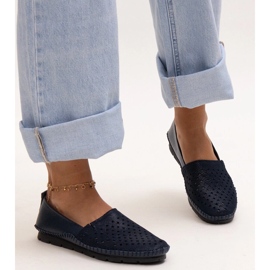 Evento Antonean tummansiniset nahkakengät sininen 1