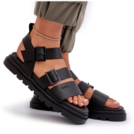 Naisten ekosilan sandaalit Big Star NN274065 Musta 4