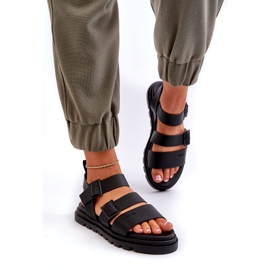 Naisten ekosilan sandaalit Big Star NN274065 Musta 1