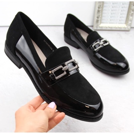 Mustat Filippo DP6245 naisten housut kuutiozirkonialla 1