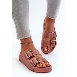 Naisten sileät varvastossut ZAXY HH285156 Dirty Pink vaaleanpunainen 2