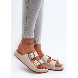 Naisten Smooth Slides ZAXY NN285058 Vaalea beige 2