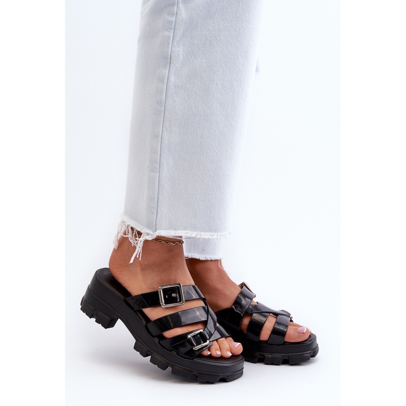 Tuoksuiset naisten matalakorkoiset varvastossut ZAXY NN285043 musta 2