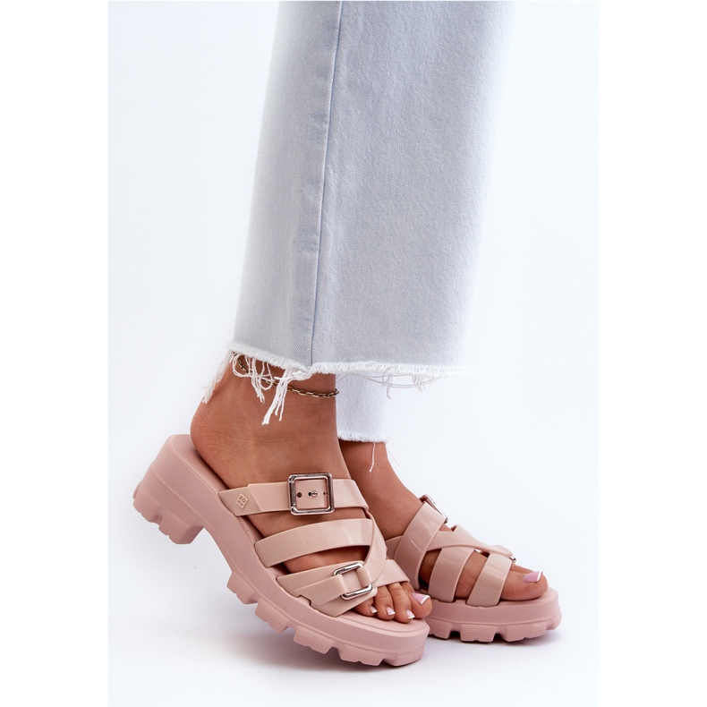 Tuoksuiset naisten matalakorkoiset varvastossut ZAXY NN285044 vaaleanpunainen 2