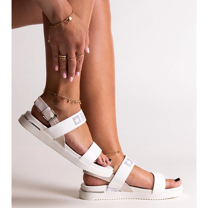 Valkoiset urheilusandaalit Big Star LL274939 valkoinen 1