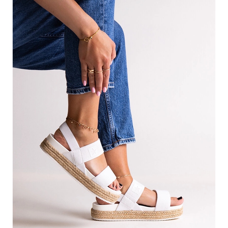 Valkoiset sandaalit Big Star LL274857 valkoinen 2