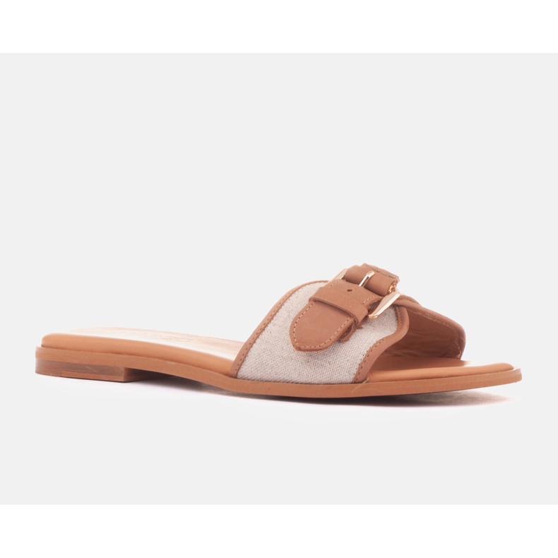 Marco Shoes Fibbia varvastossut beige 1