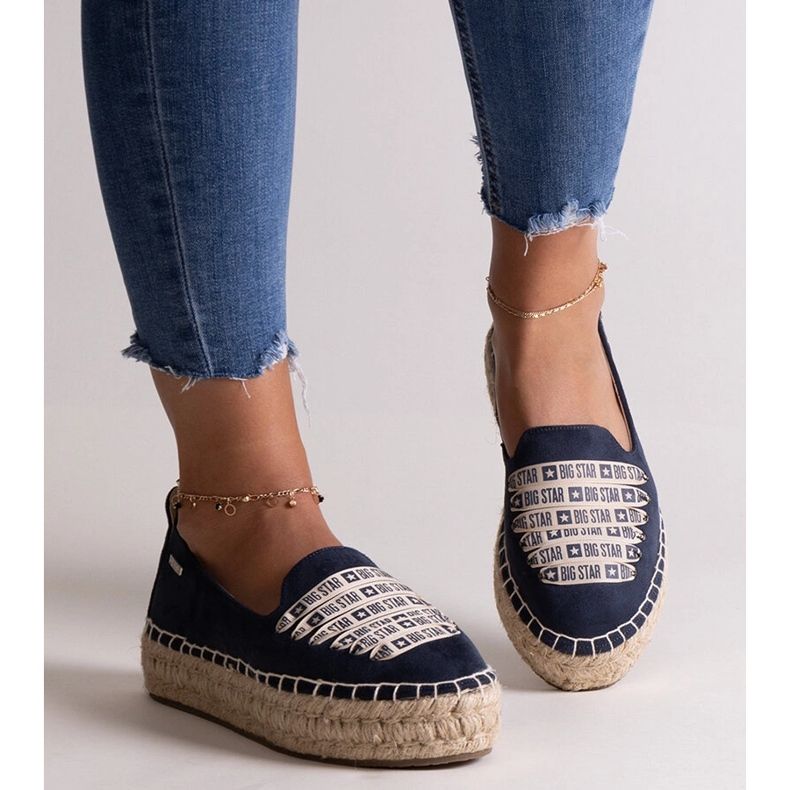 Tummansiniset espadrillit Big Star JJ274889 sininen 1