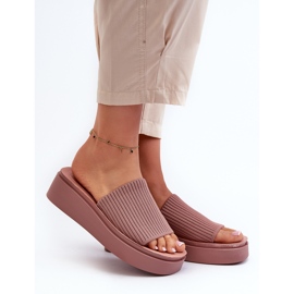 Sergio Leone SK083H naisten varvastossut, vaaleanpunainen 2