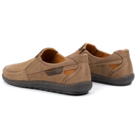 Olivier Miesten nahkakenkä kesäksi 602 ruskea 4