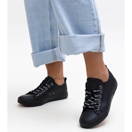 Mustat eko-nahkaiset lenkkarit Big Star KK274106 1