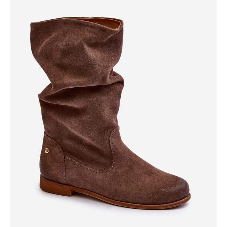 Naisten mokkanahkasaappaat Maciejka 05057-14 ruskea 1