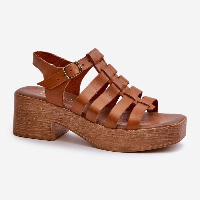 Zazoo 40410 naisten nahkasandaalit, ruskea 1