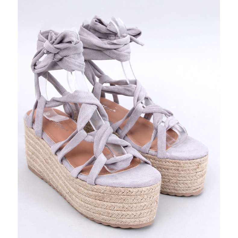 Manon Grey alustan espadrillit harmaa 1