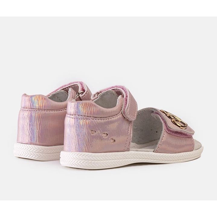 Miss Vaaleanpunaiset lasten sandaalit, joissa Minka-nahkainen sisäosa vaaleanpunainen 1