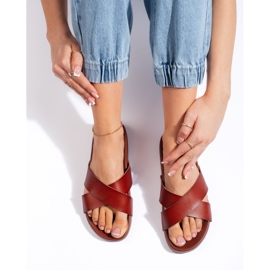 Sergio Leonen ruskeat naisten varvastossut 1