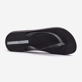 Naisten varvastossut kimaltelevalla hihnalla 83386 Ipanema Mesh Chic Plat Fem Musta 1