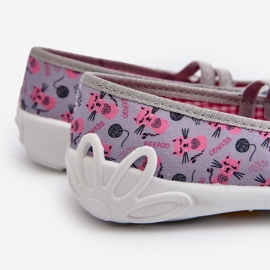 Befado Balerinatossut tytöille kissanpentujen kanssa 116Y327 Harmaa ja Pinkki vaaleanpunainen 2