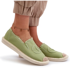 Klassiset naisten espadrillit Green Flaure vihreä 10