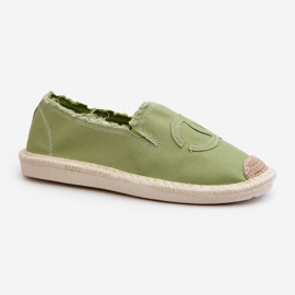 Klassiset naisten espadrillit Green Flaure vihreä 4