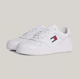 Tommy Hilfiger Retro Basket Ess M kengät EM0EM01395YBR valkoinen 1